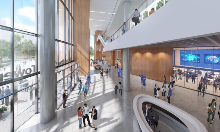 Lillie and Roy Cullen Health Sciences Tower image interior rendering