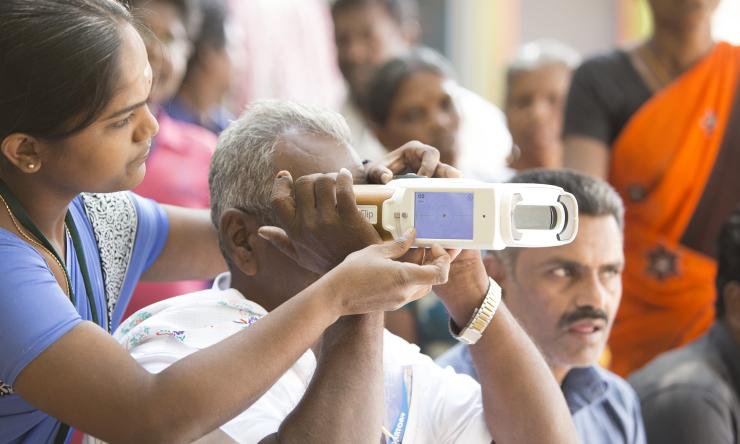 QuickSee in public vision care outreach in India