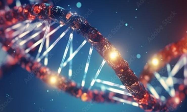 image of a DNA strand