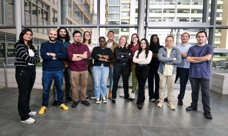 Group photo of Samuel lab members