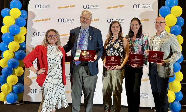 Dr. Reid Sutton receives the OIF President's award
