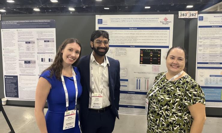 child neurology residents with poster presentation