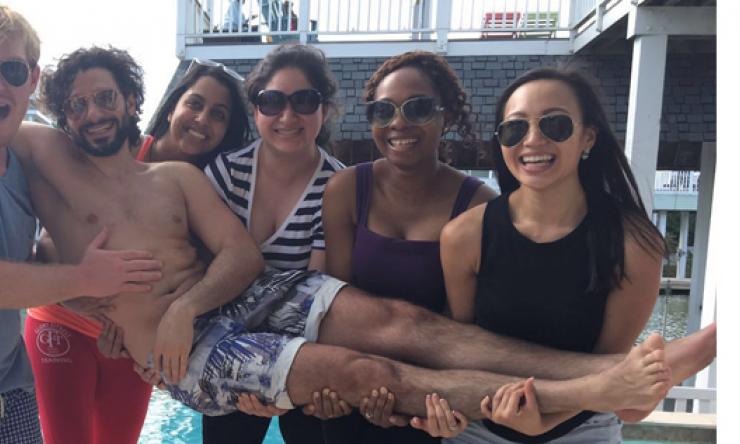 Second year residents at the residents' retreat