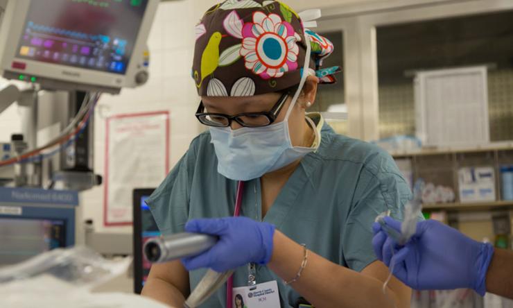 Anesthesiology Resident working in Ben Taub OR