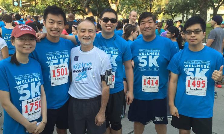 Graduate students at the BCM 5K Wellness Walk/Run.