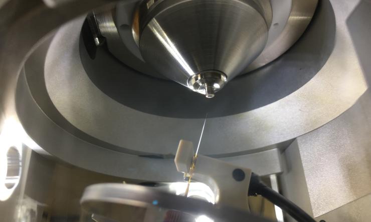 A sentence that describes the image or highlight something about the lab research.