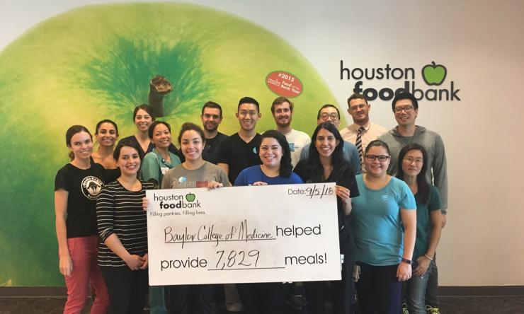 EM Resident Service Day at the Houston Food Bank on September 5th, 2018