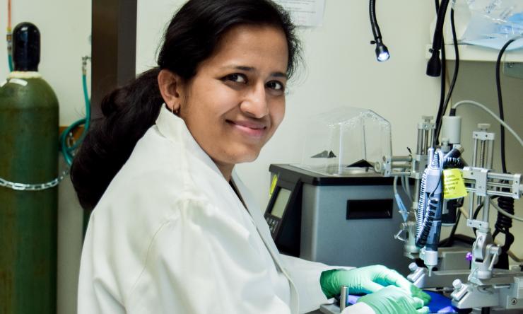 Roshni Christo designs fluorescent constructs which allow us to tag individual dendritic spines as they undergo plasticity.