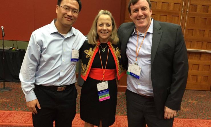 Dr. Zhang with Metastatic Breast Cancer Advocates