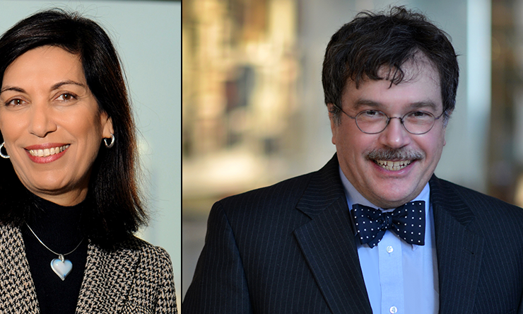 Dr. Huda Y. Zoghbi, professor and Howard Hughes Medical Institute Investigator and Dr. Peter J. Hotez, professor and dean of the National School of Tropical Medicine.